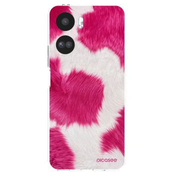 Picasee silikonový průhledný obal pro Honor 90 Lite 5G - Pink Moo