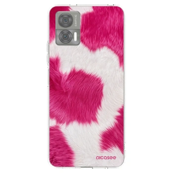Picasee silikonový průhledný obal pro Motorola Edge 30 Neo - Pink Moo