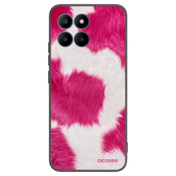 Picasee silikonový černý obal pro Honor 70 Lite - Pink Moo