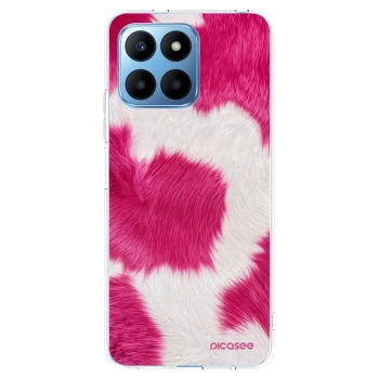 Picasee silikonový průhledný obal pro Honor 70 Lite - Pink Moo
