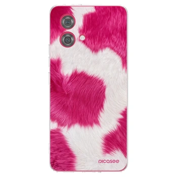 Picasee silikonový průhledný obal pro Motorola Moto G84 5G - Pink Moo