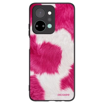 Picasee silikonový černý obal pro Honor X7a - Pink Moo
