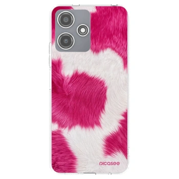 Picasee silikonový průhledný obal pro Xiaomi Redmi 12 5G - Pink Moo