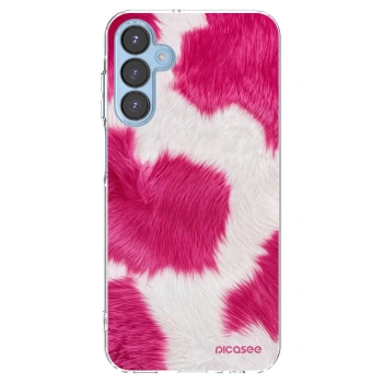 Picasee silikonový průhledný obal pro Samsung Galaxy A15 A156B 5G - Pink Moo