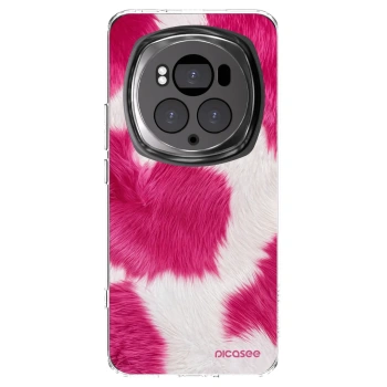 Picasee silikonový průhledný obal pro Honor Magic6 Pro - Pink Moo