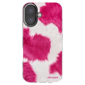 Picasee silikonový průhledný obal pro Apple iPhone 16 - Pink Moo