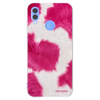 Picasee silikonový průhledný obal pro Huawei P Smart 2019 - Pink Moo