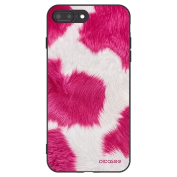 Picasee silikonový černý obal pro Apple iPhone 7 Plus - Pink Moo