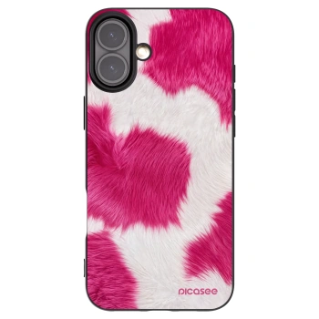 Picasee silikonový černý obal pro Apple iPhone 16 Plus - Pink Moo