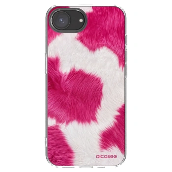 Picasee silikonový průhledný obal pro Apple iPhone 16e - Pink Moo