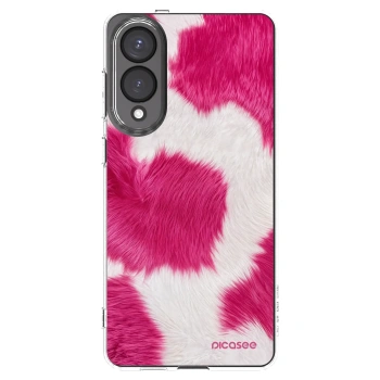 Picasee silikonový průhledný obal pro Samsung Galaxy S25 Edge 5G - Pink Moo