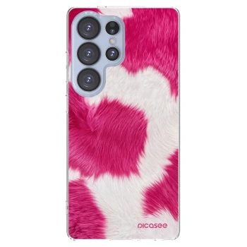 Picasee silikonový průhledný obal pro Samsung Galaxy S25 Ultra 5G - Pink Moo