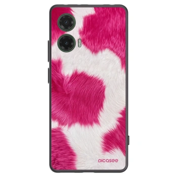 Picasee silikonový černý obal pro Motorola Moto G35 5G - Pink Moo