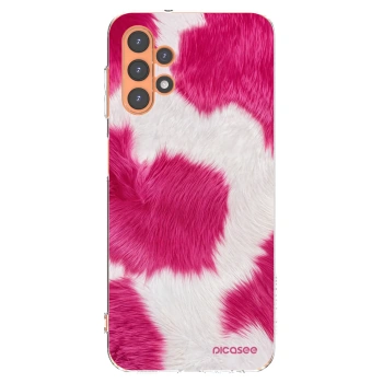 Picasee silikonový průhledný obal pro Samsung Galaxy A13 5G - Pink Moo