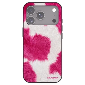 Picasee silikonový černý obal pro Apple iPhone 17 Pro - Pink Moo