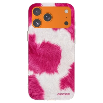 Picasee silikonový průhledný obal pro Apple iPhone 17 Pro Max - Pink Moo