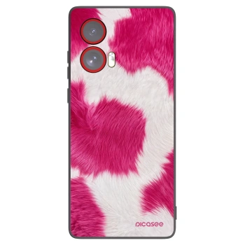 Picasee silikonový černý obal pro Motorola Edge 50 Fusion - Pink Moo