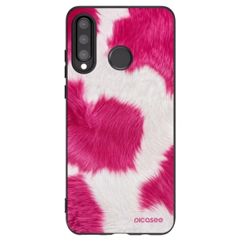 Picasee silikonový černý obal pro Huawei P30 Lite - Pink Moo