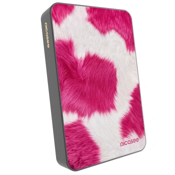 Picasee Powerbanka s MagSafe 10 000 mAh Šedá - Pink Moo