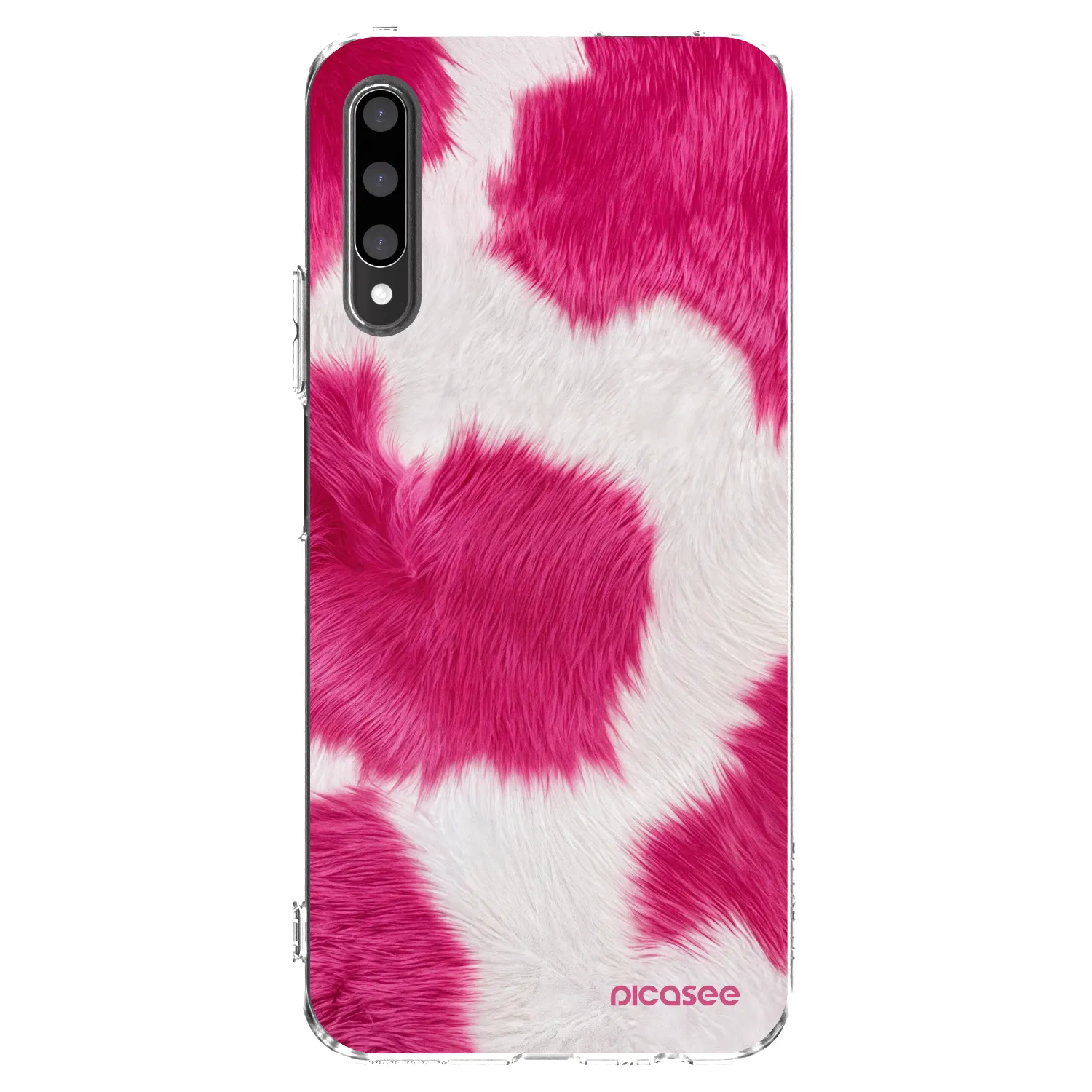 Picasee silikonový průhledný obal pro Honor 9X Pro - Pink Moo