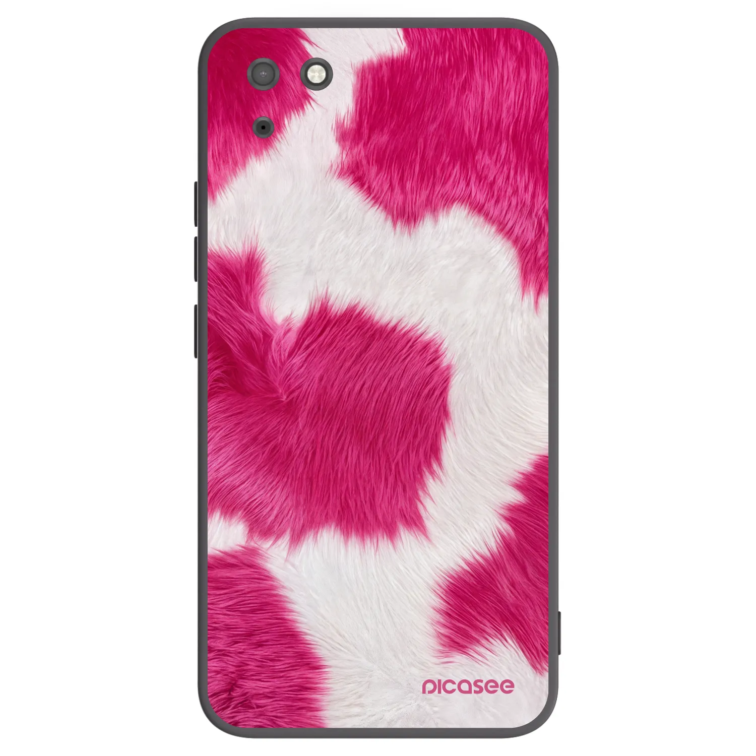 Picasee silikonový černý obal pro Huawei Y5P - Pink Moo