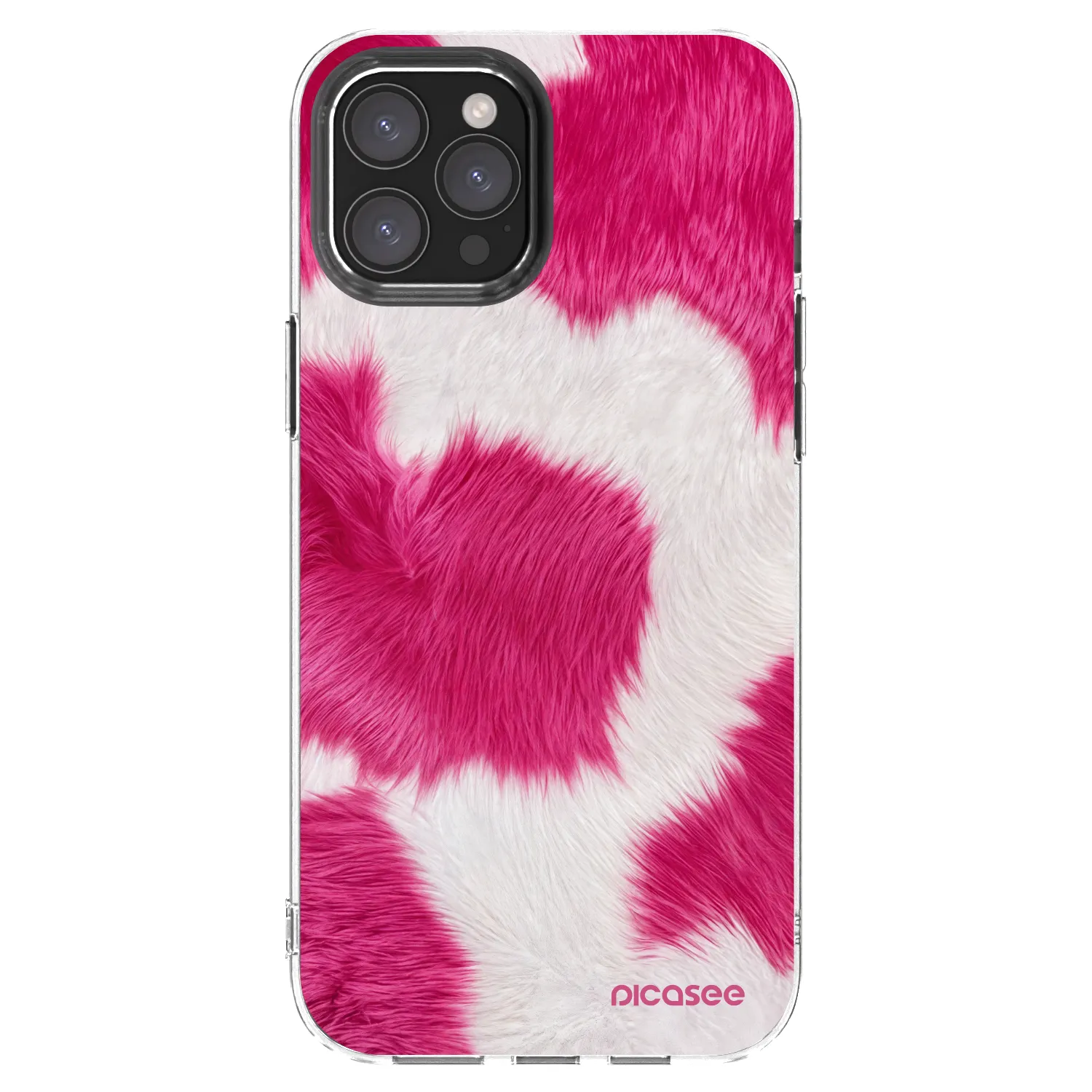 Picasee silikonový průhledný obal pro Apple iPhone 12 Pro Max - Pink Moo