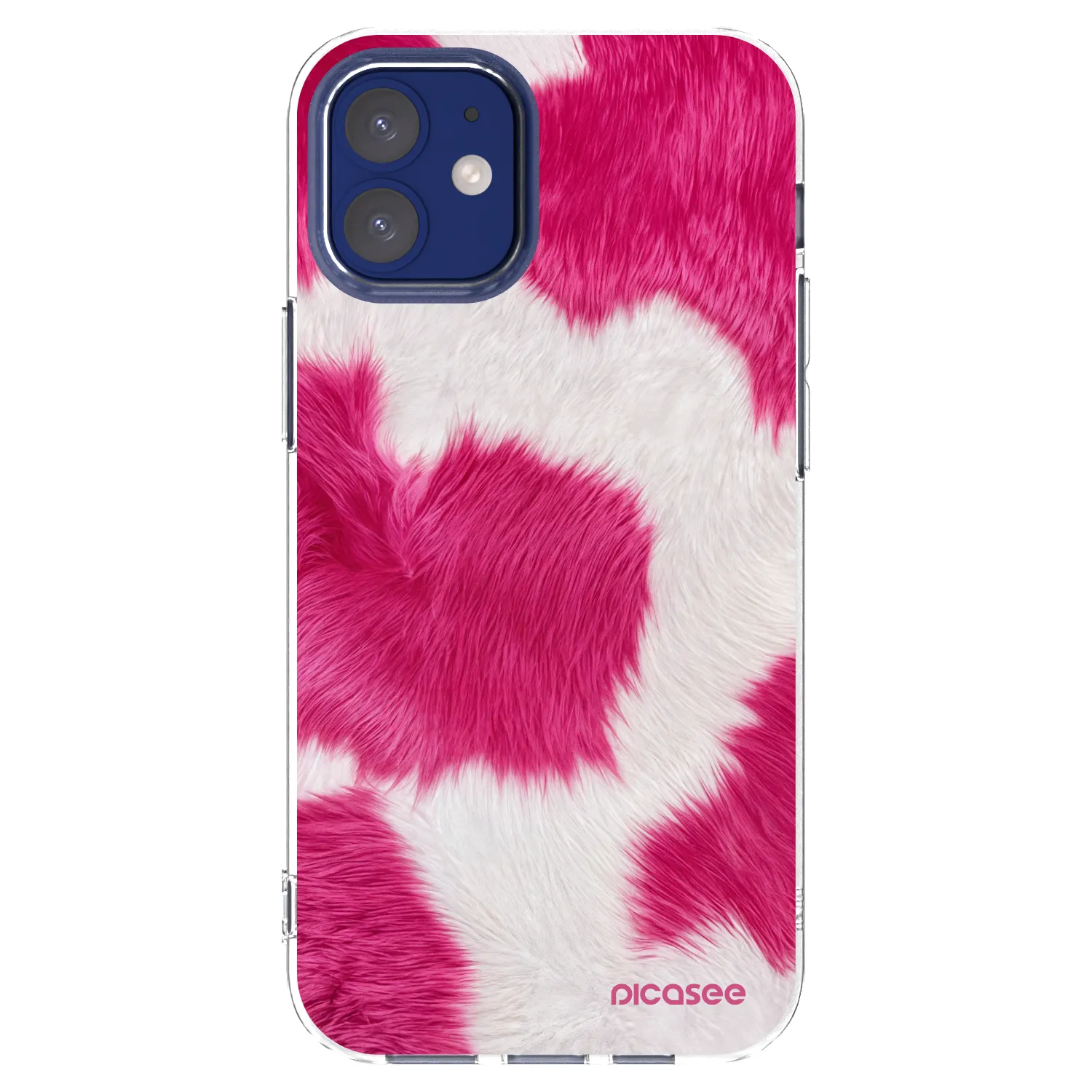 Picasee silikonový průhledný obal pro Apple iPhone 12 mini - Pink Moo