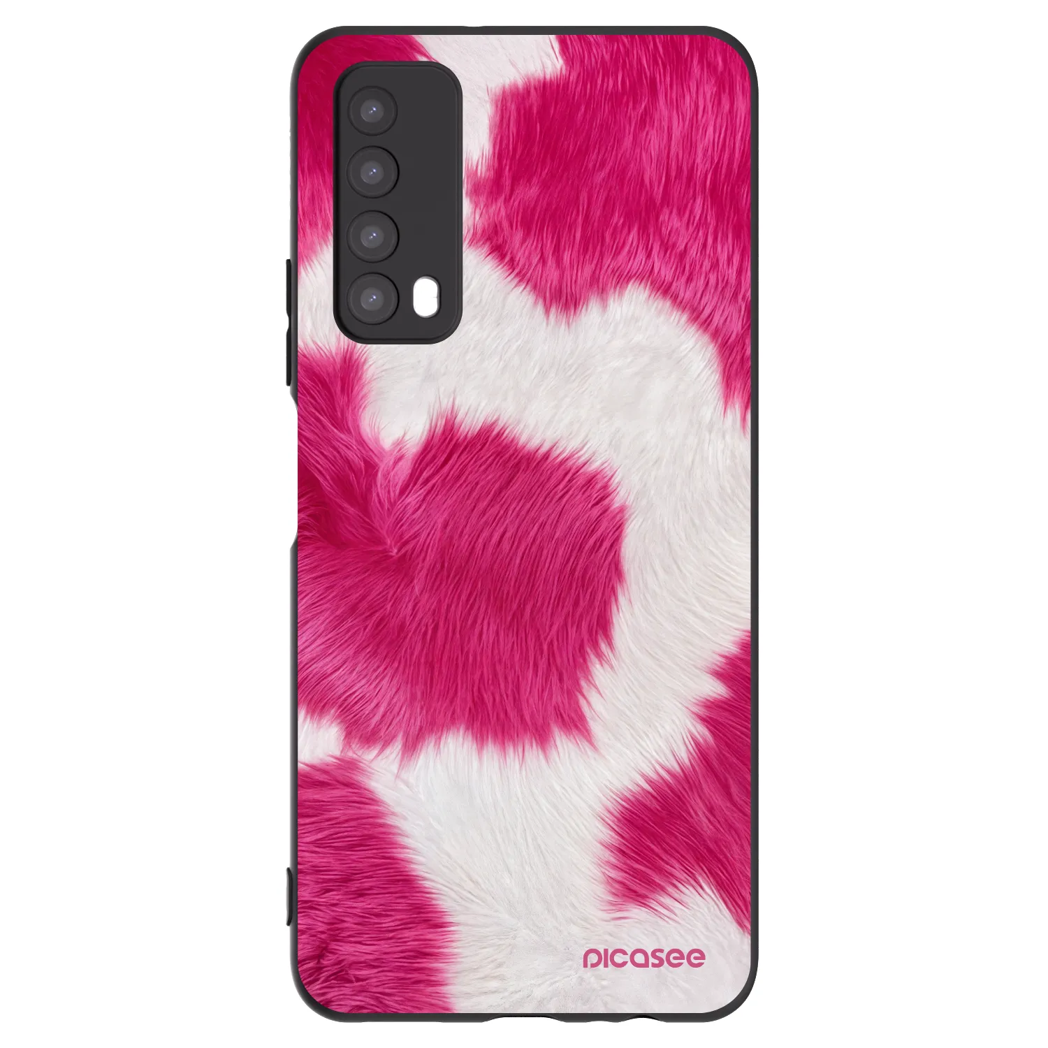 Picasee silikonový černý obal pro Huawei P Smart 2021 - Pink Moo