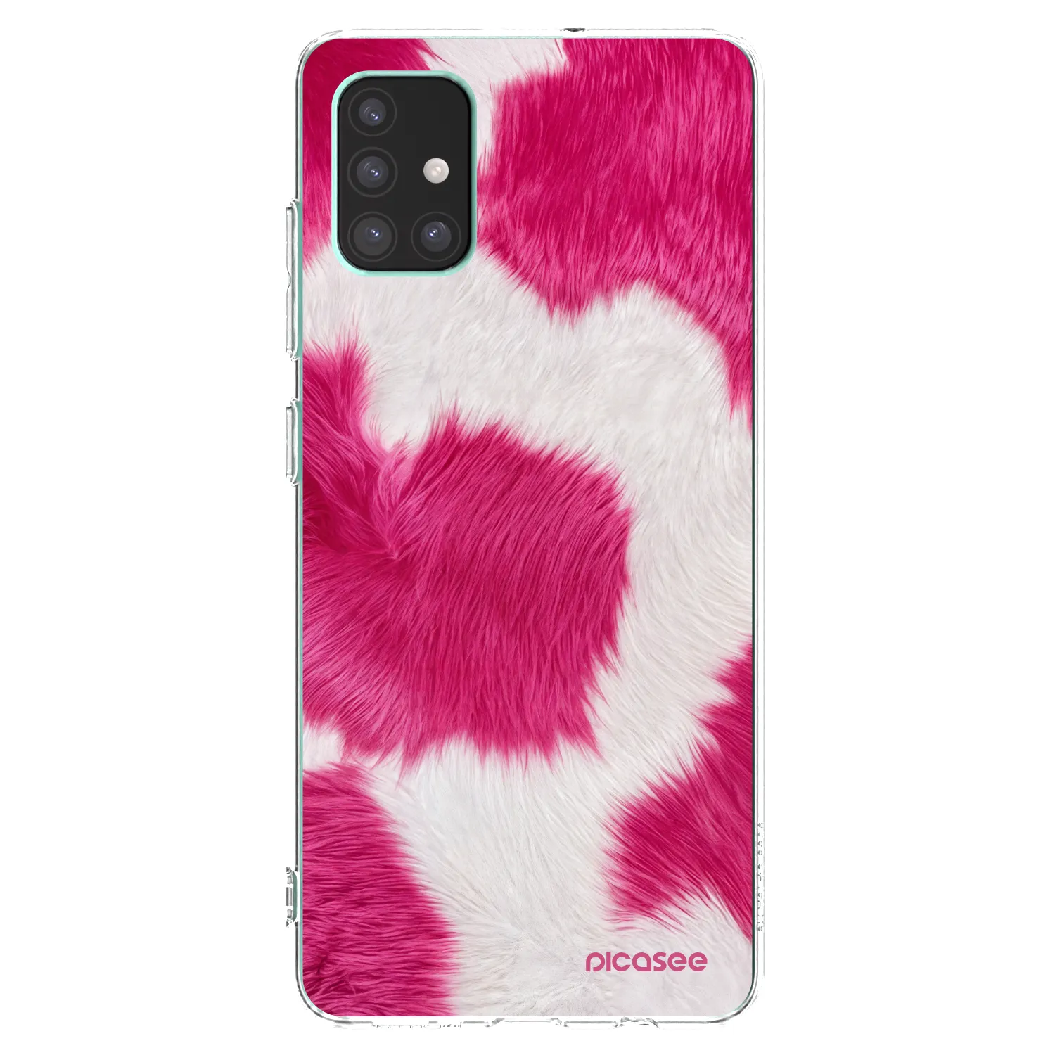 Picasee silikonový průhledný obal pro Samsung Galaxy M51 M515F - Pink Moo