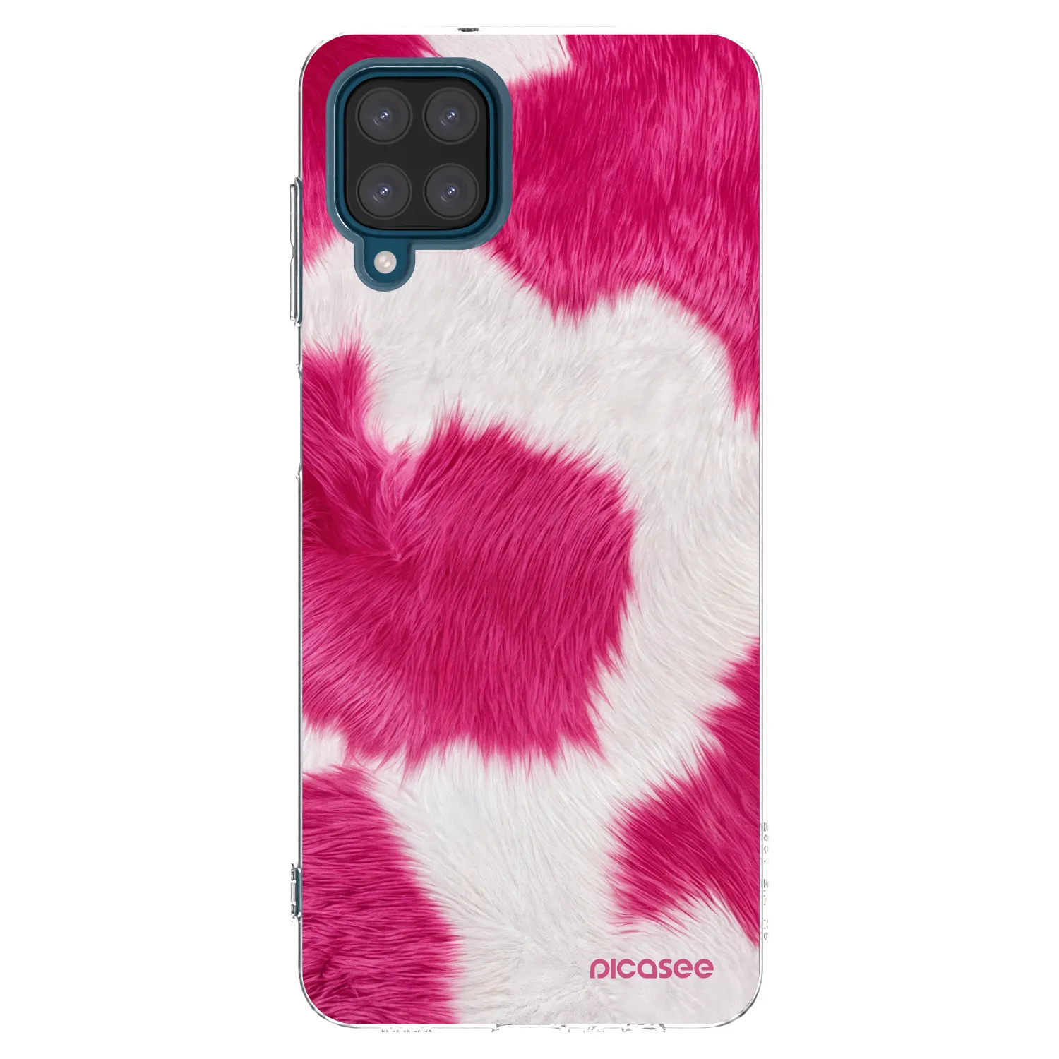 Picasee silikonový průhledný obal pro Samsung Galaxy A12 A125F - Pink Moo