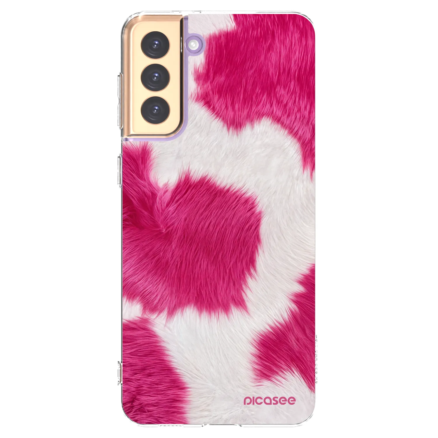 Picasee silikonový průhledný obal pro Samsung Galaxy S21+ 5G G996F - Pink Moo