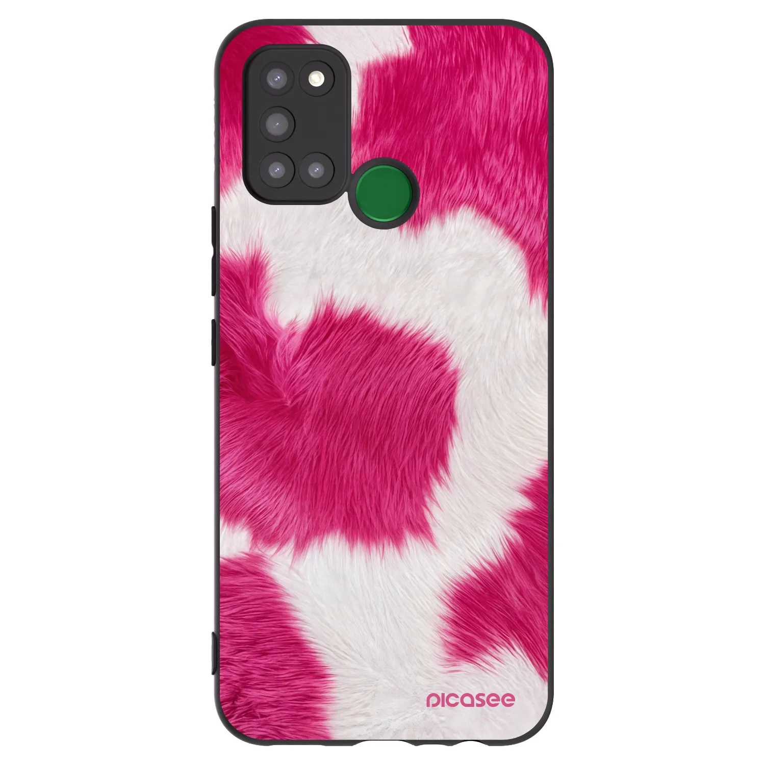 Picasee silikonový černý obal pro Realme 7i - Pink Moo