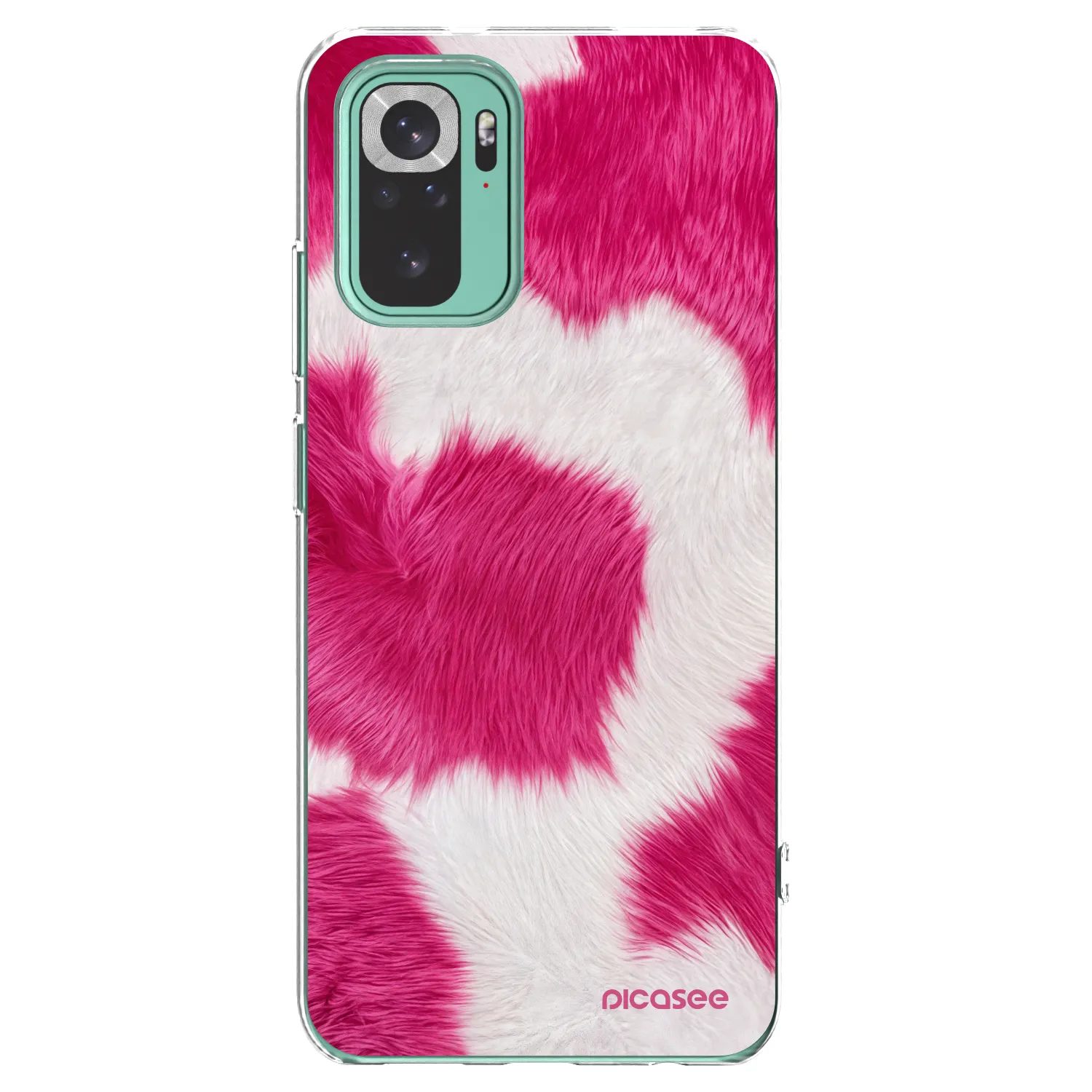 Picasee silikonový průhledný obal pro Xiaomi Redmi Note 10 Pro - Pink Moo