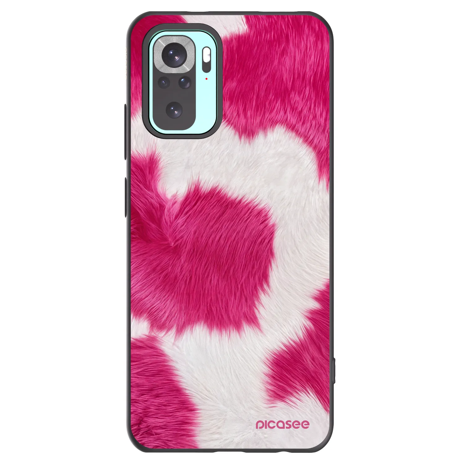 Picasee silikonový černý obal pro Xiaomi Redmi Note 10 Pro - Pink Moo