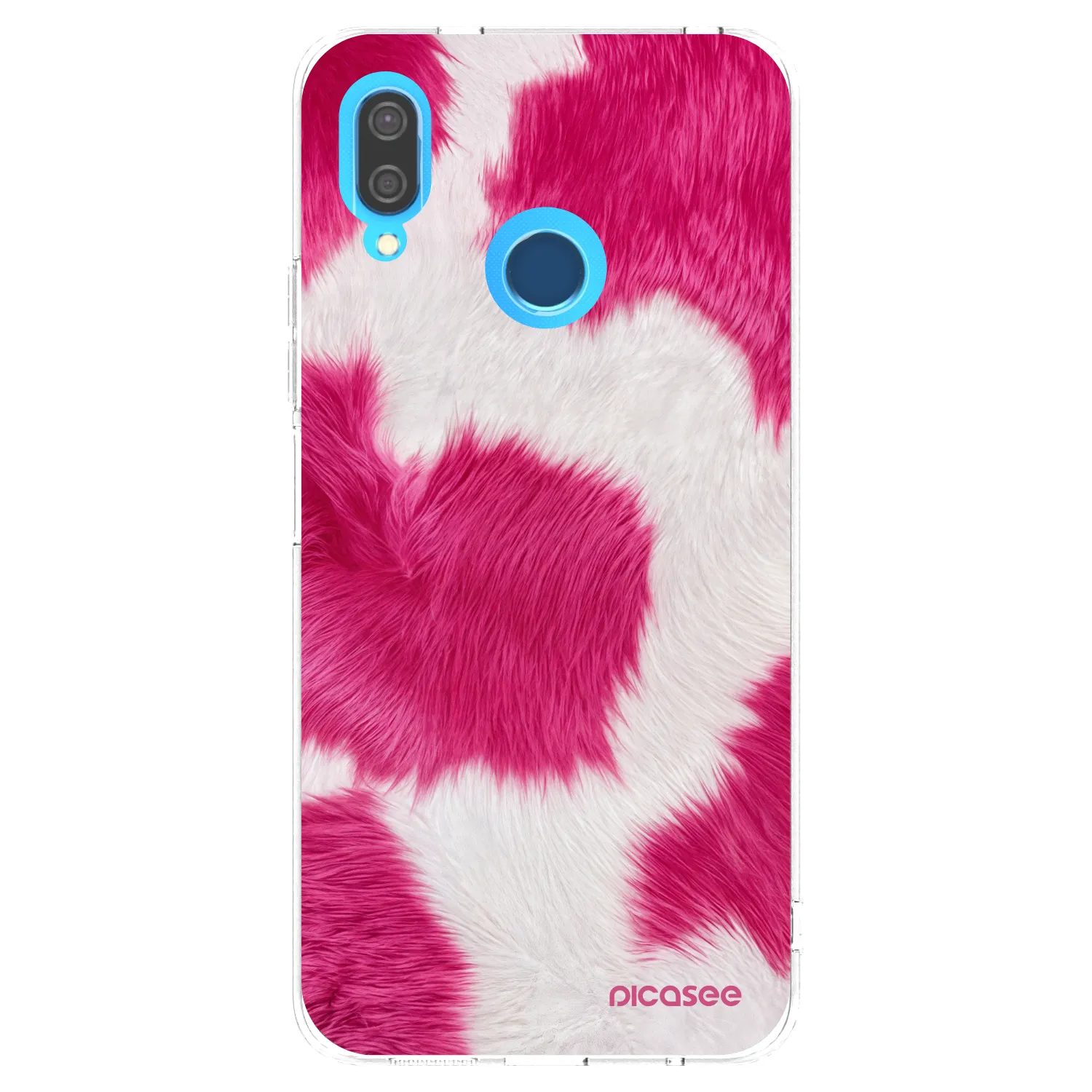 Picasee silikonový průhledný obal pro Huawei P20 Lite - Pink Moo
