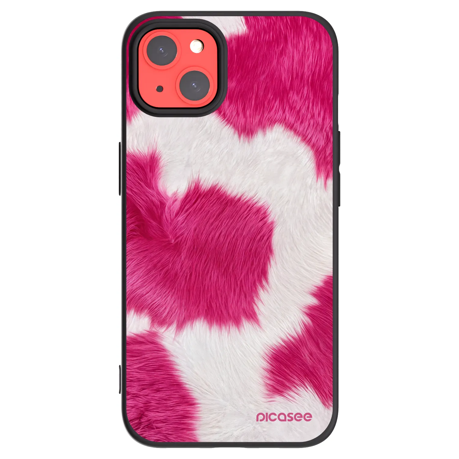 Picasee silikonový černý obal pro Apple iPhone 13 - Pink Moo