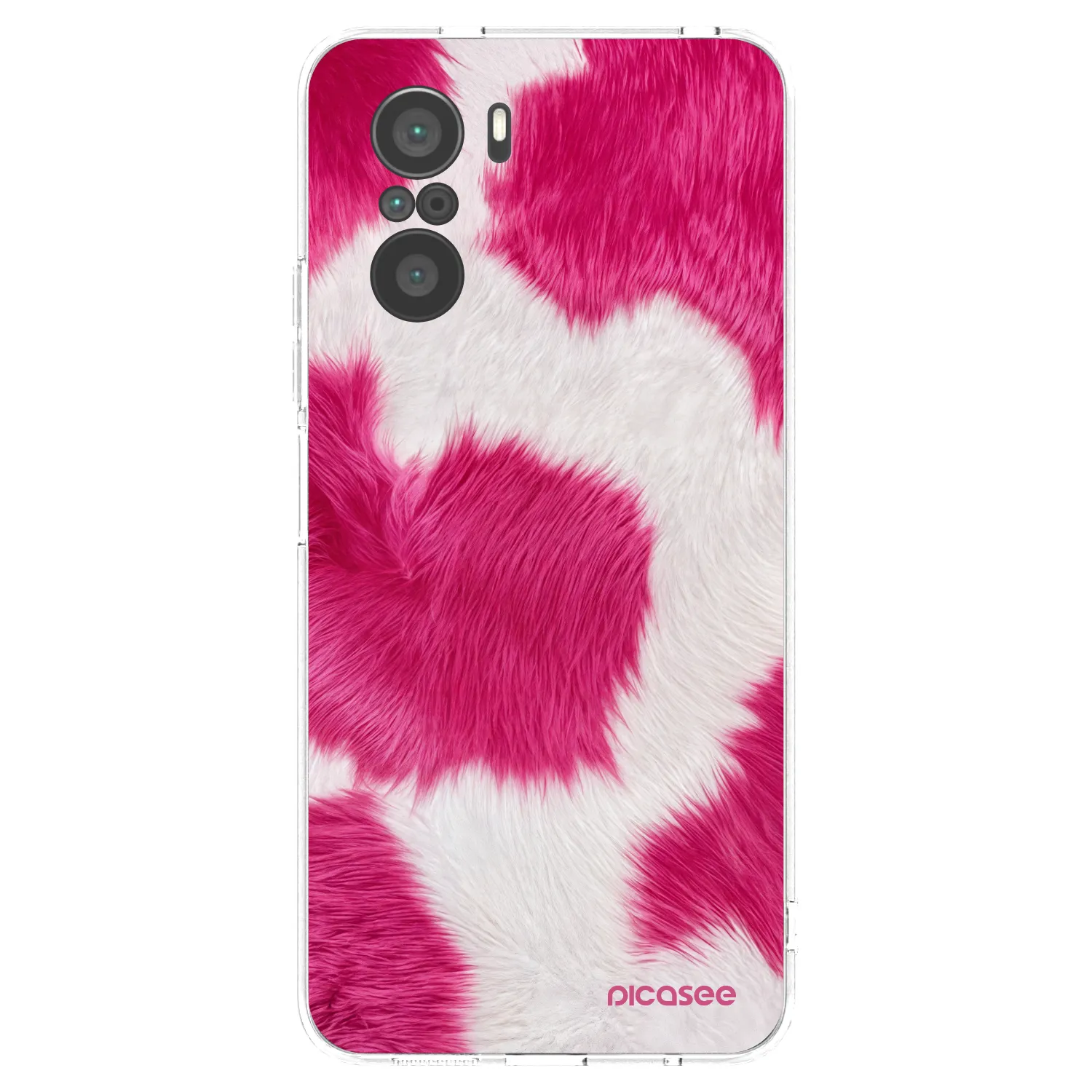 Picasee silikonový průhledný obal pro Xiaomi Poco F3 - Pink Moo