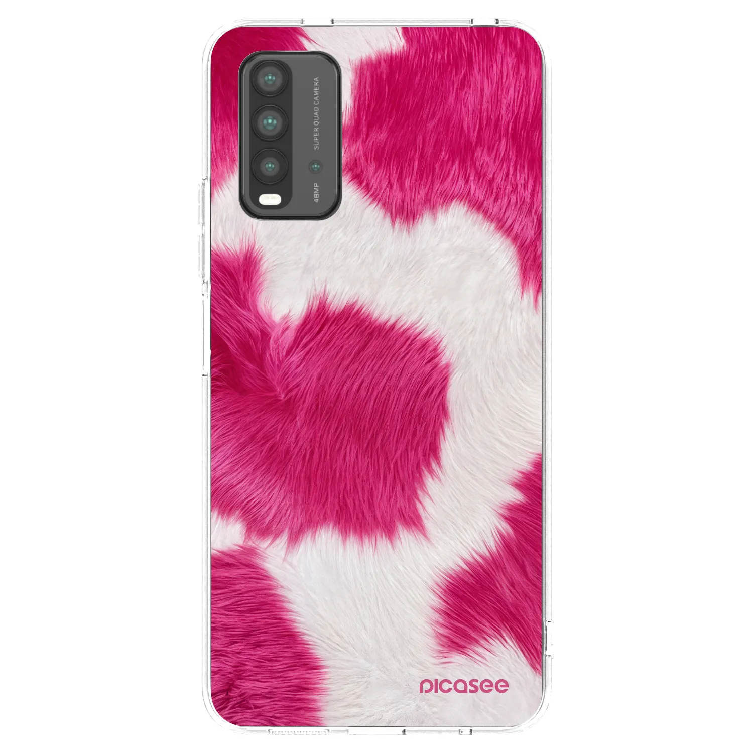 Picasee silikonový průhledný obal pro Xiaomi Redmi 9T - Pink Moo