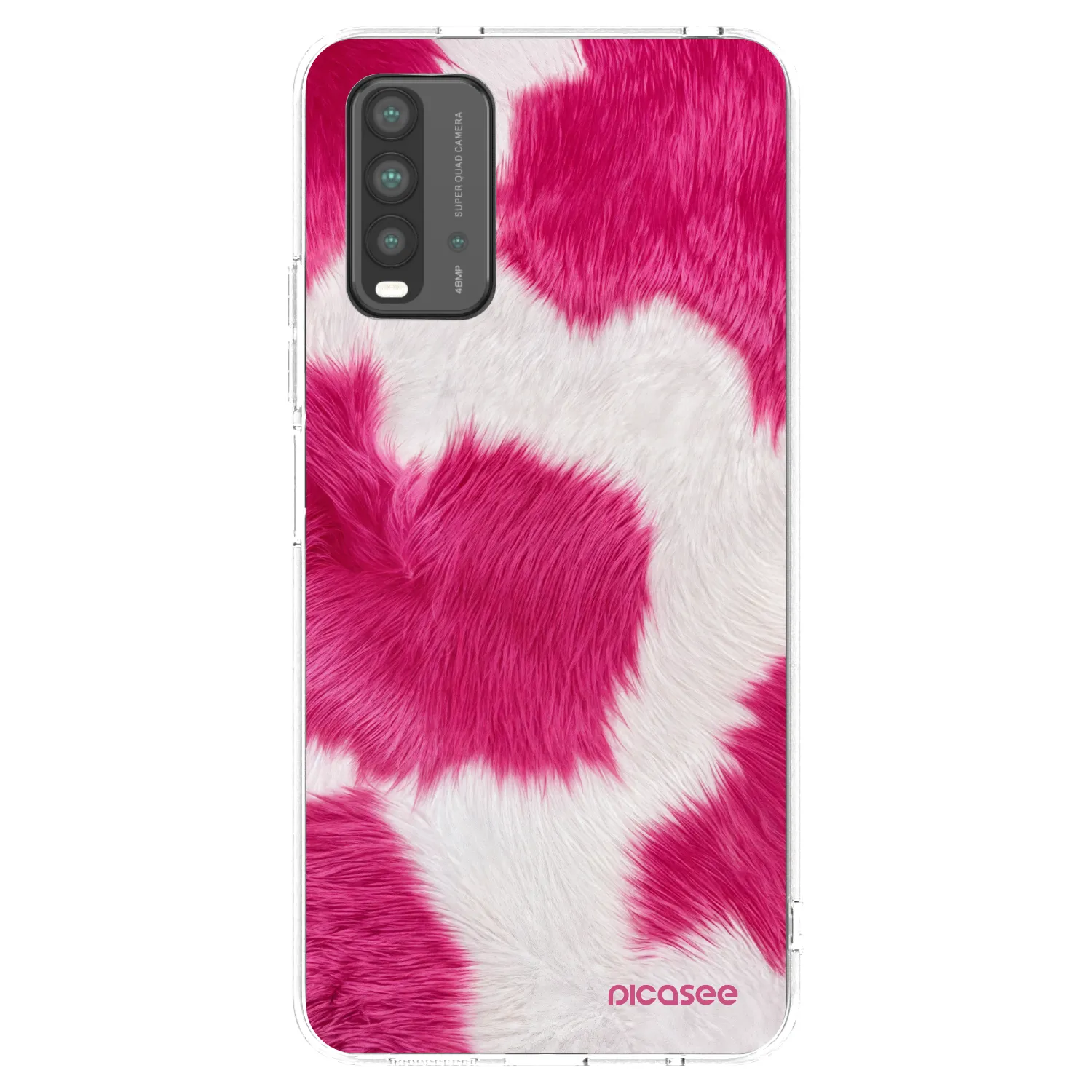 Picasee silikonový černý obal pro Xiaomi Redmi 9T - Pink Moo