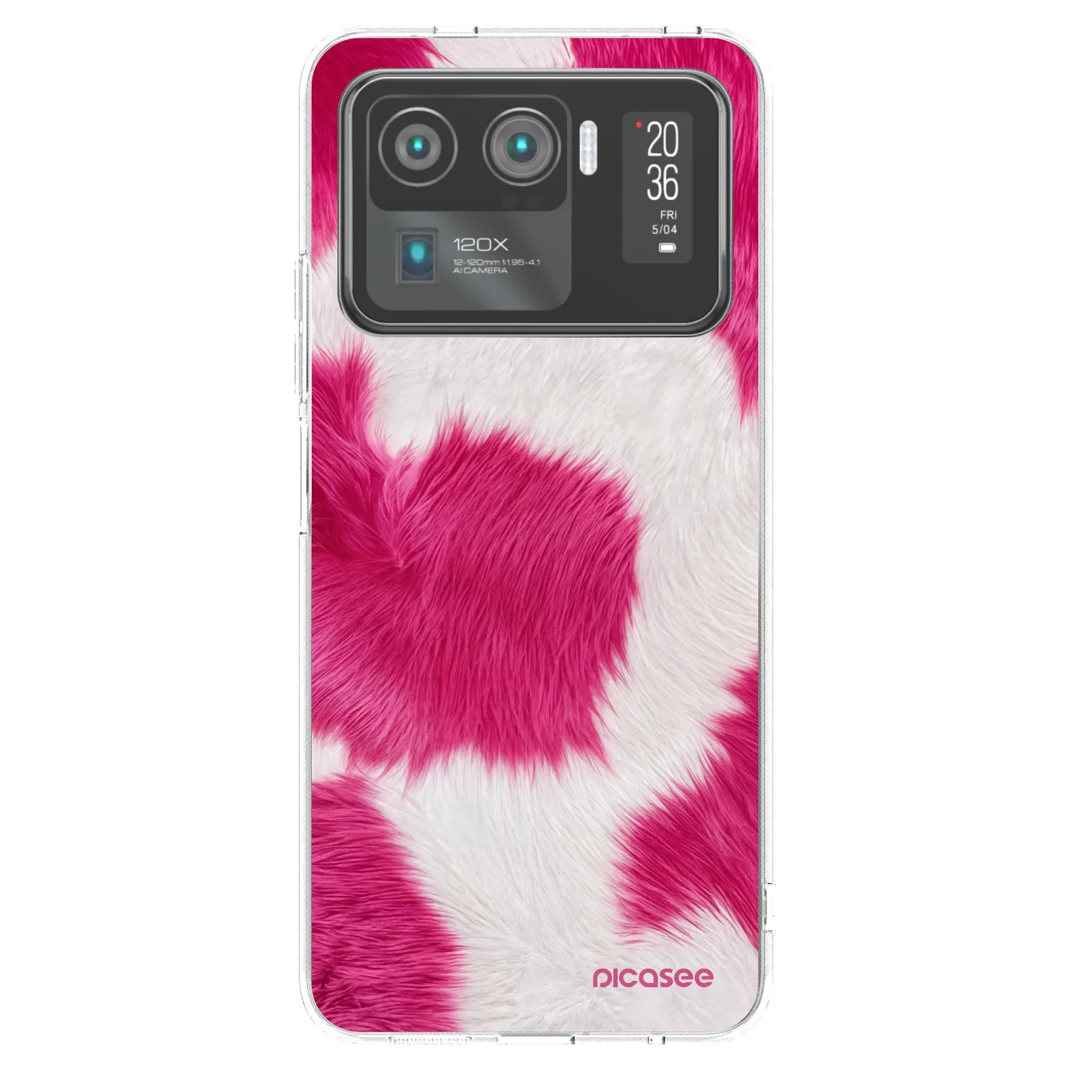 Picasee silikonový průhledný obal pro Xiaomi Mi 11 Ultra - Pink Moo