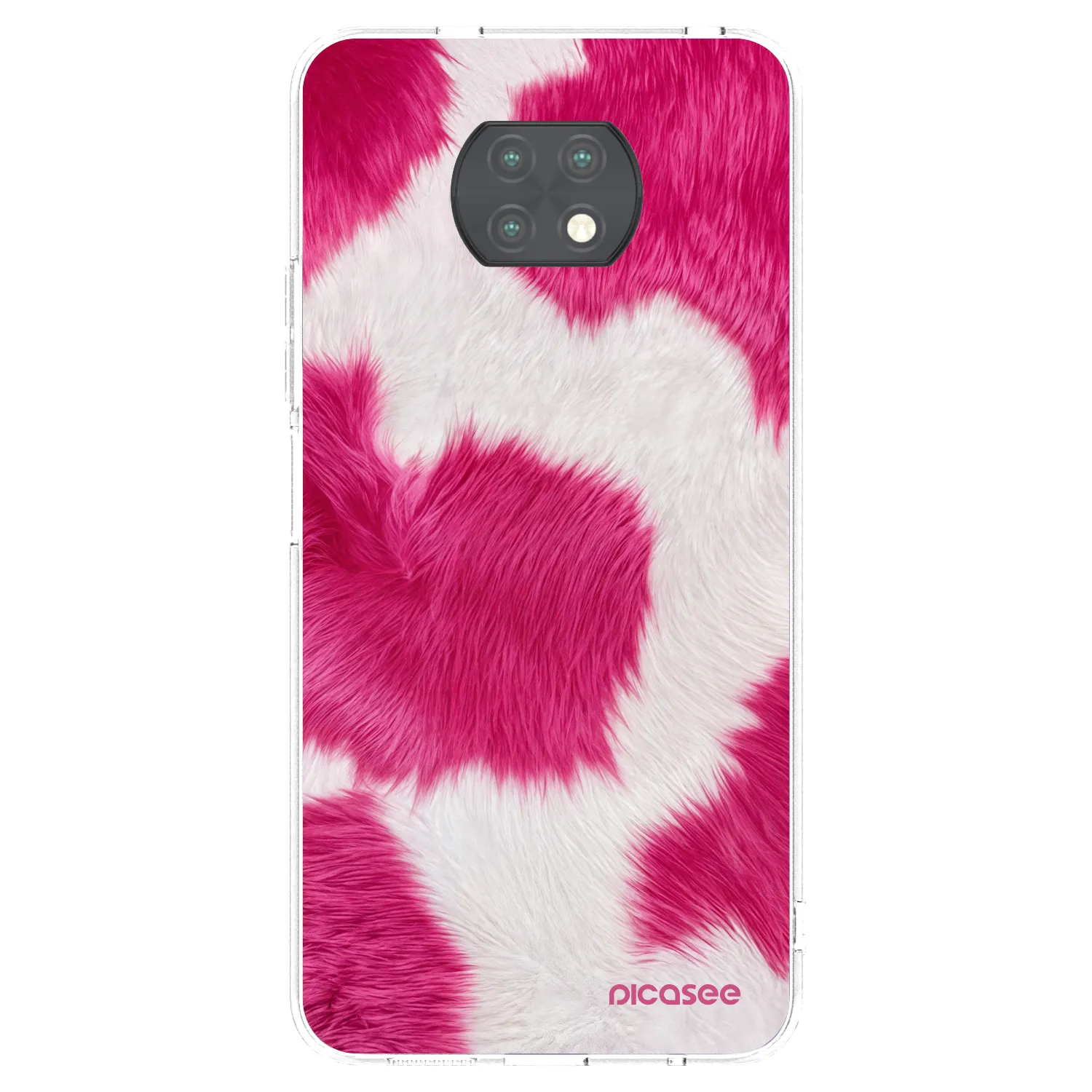 Picasee silikonový průhledný obal pro Xiaomi Redmi Note 9T - Pink Moo