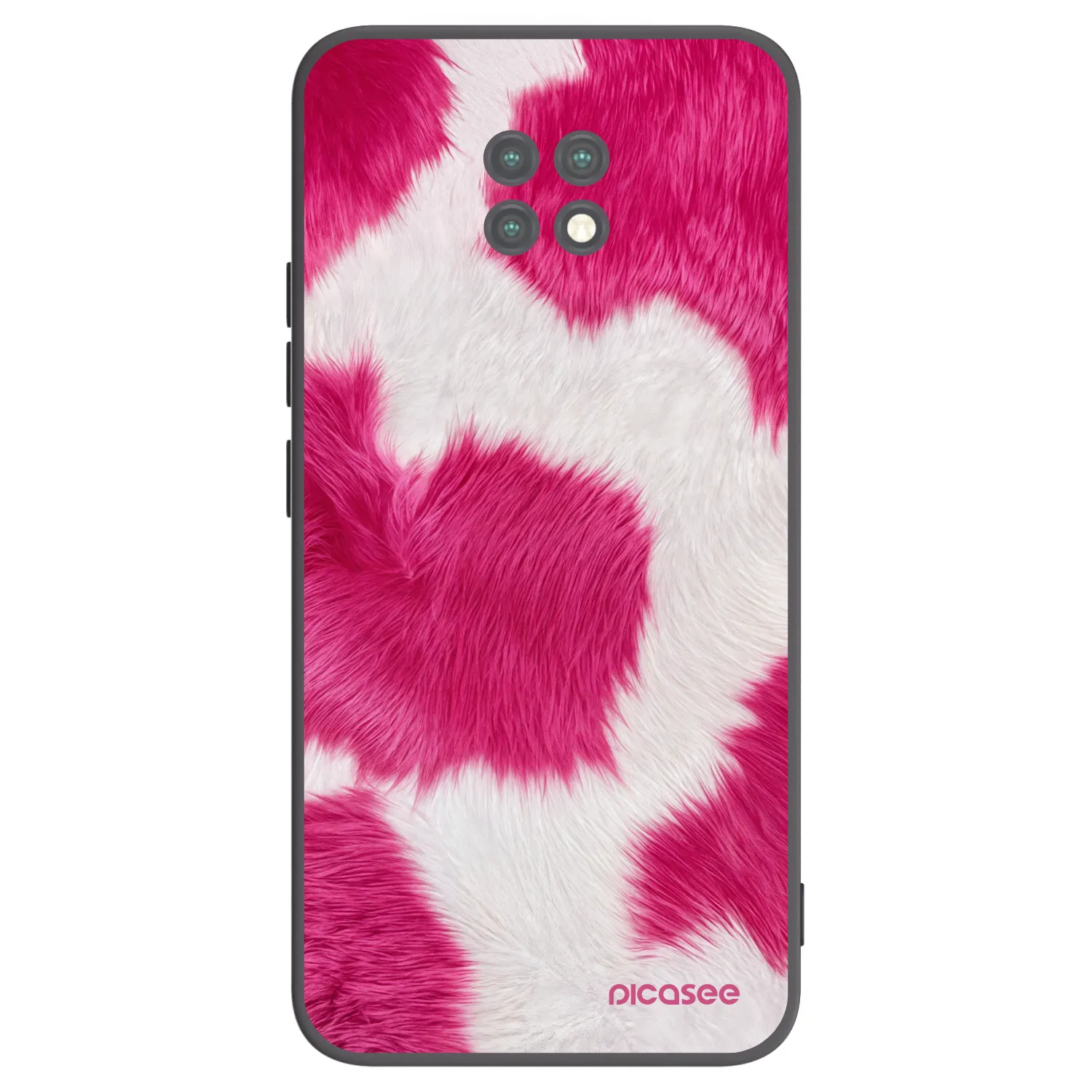Picasee silikonový černý obal pro Xiaomi Redmi Note 9T - Pink Moo