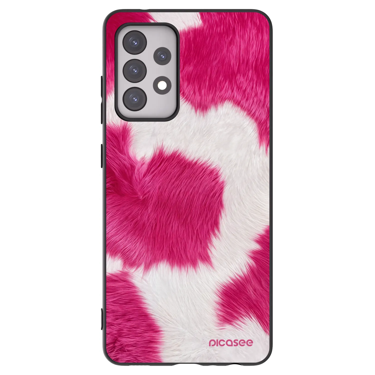 Picasee silikonový černý obal pro Samsung Galaxy A52s 5G A528B - Pink Moo