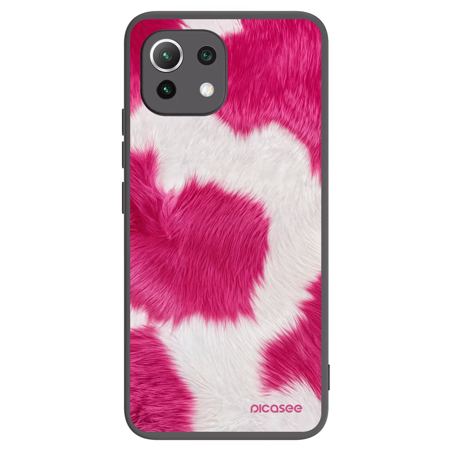 Picasee silikonový černý obal pro Xiaomi 11 Lite 5G NE - Pink Moo