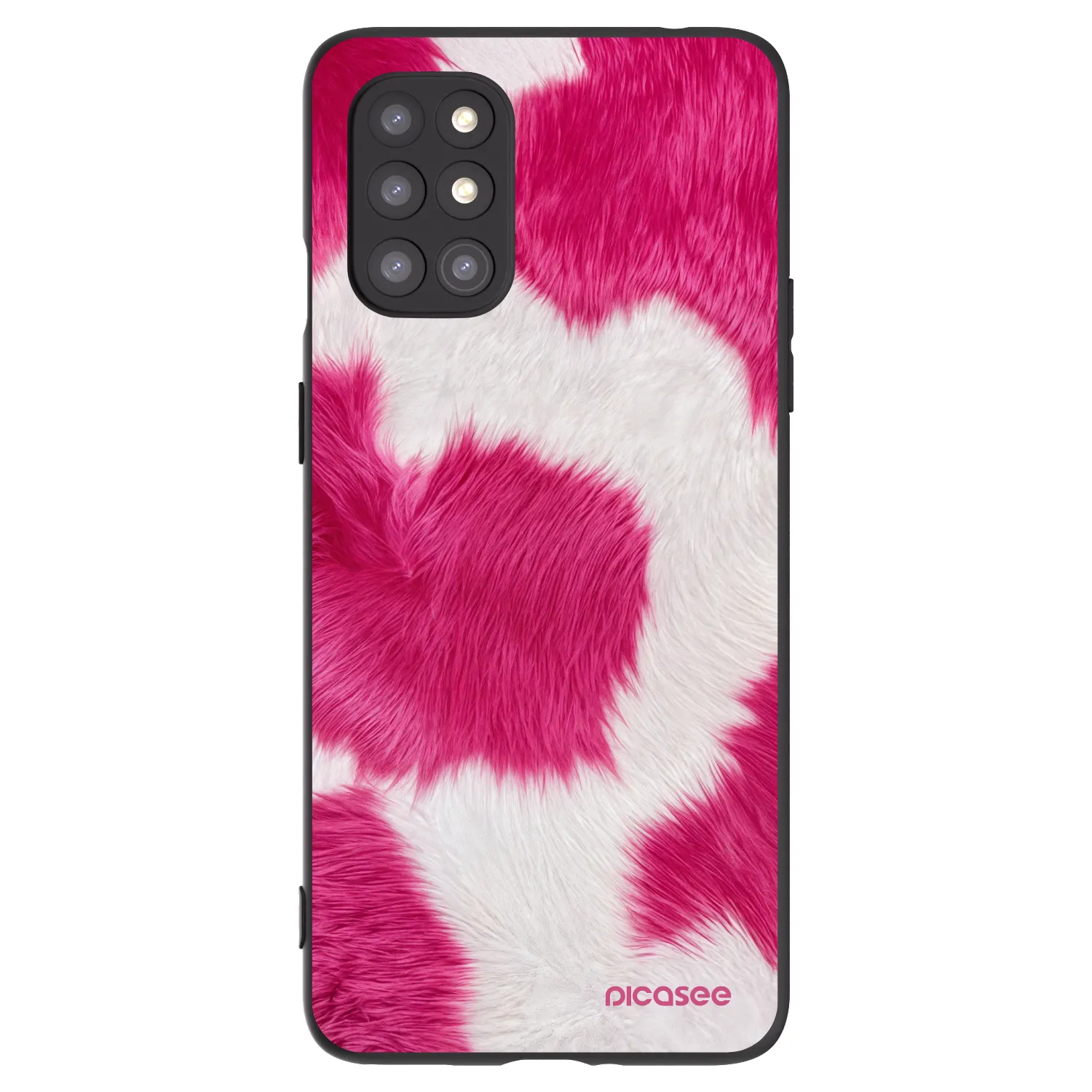 Picasee silikonový černý obal pro OnePlus 8T - Pink Moo