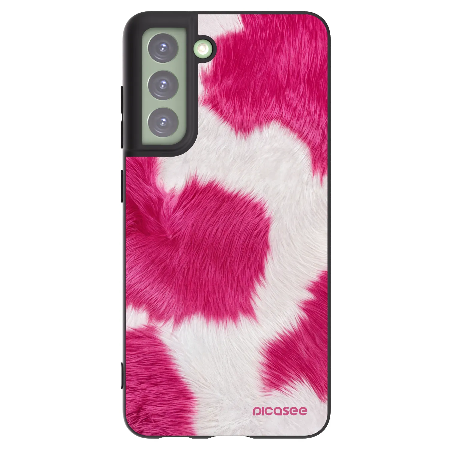 Picasee silikonový černý obal pro Samsung Galaxy S21 FE 5G - Pink Moo