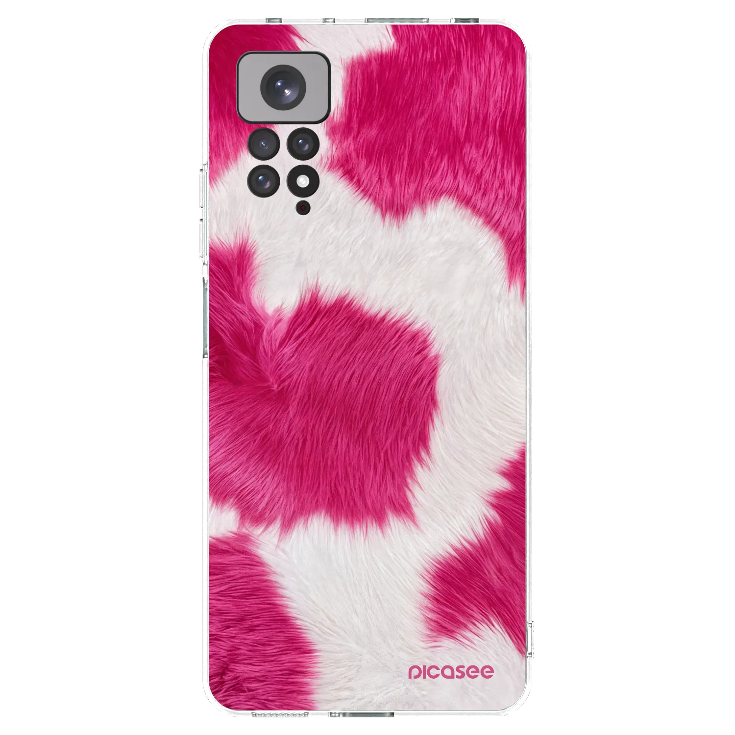 Picasee silikonový průhledný obal pro Xiaomi Redmi Note 11 - Pink Moo