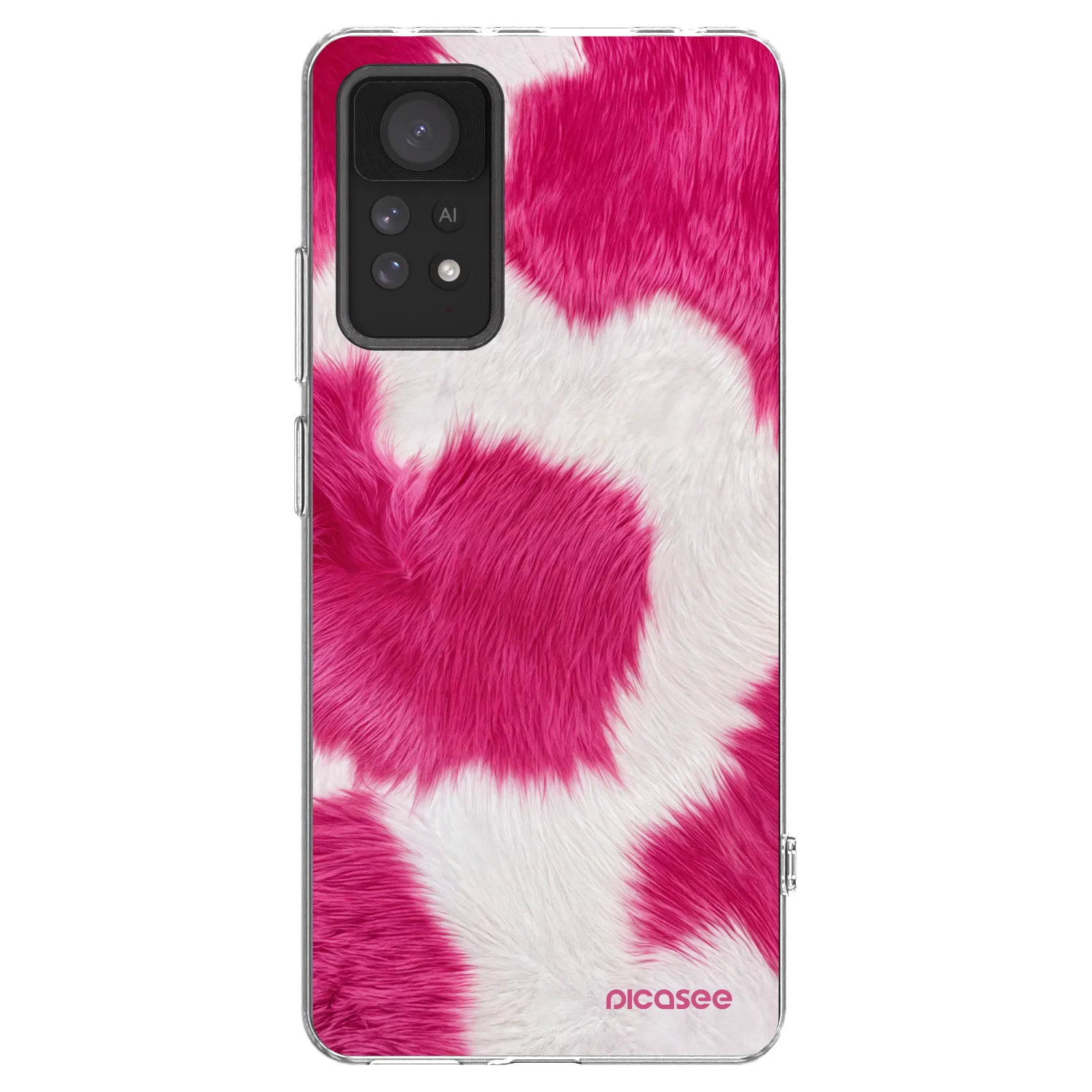 Picasee silikonový průhledný obal pro Xiaomi Redmi Note 11 Pro - Pink Moo