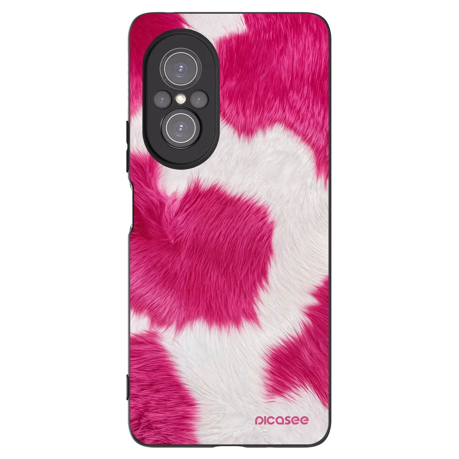 Picasee silikonový černý obal pro Huawei Nova 9 SE - Pink Moo