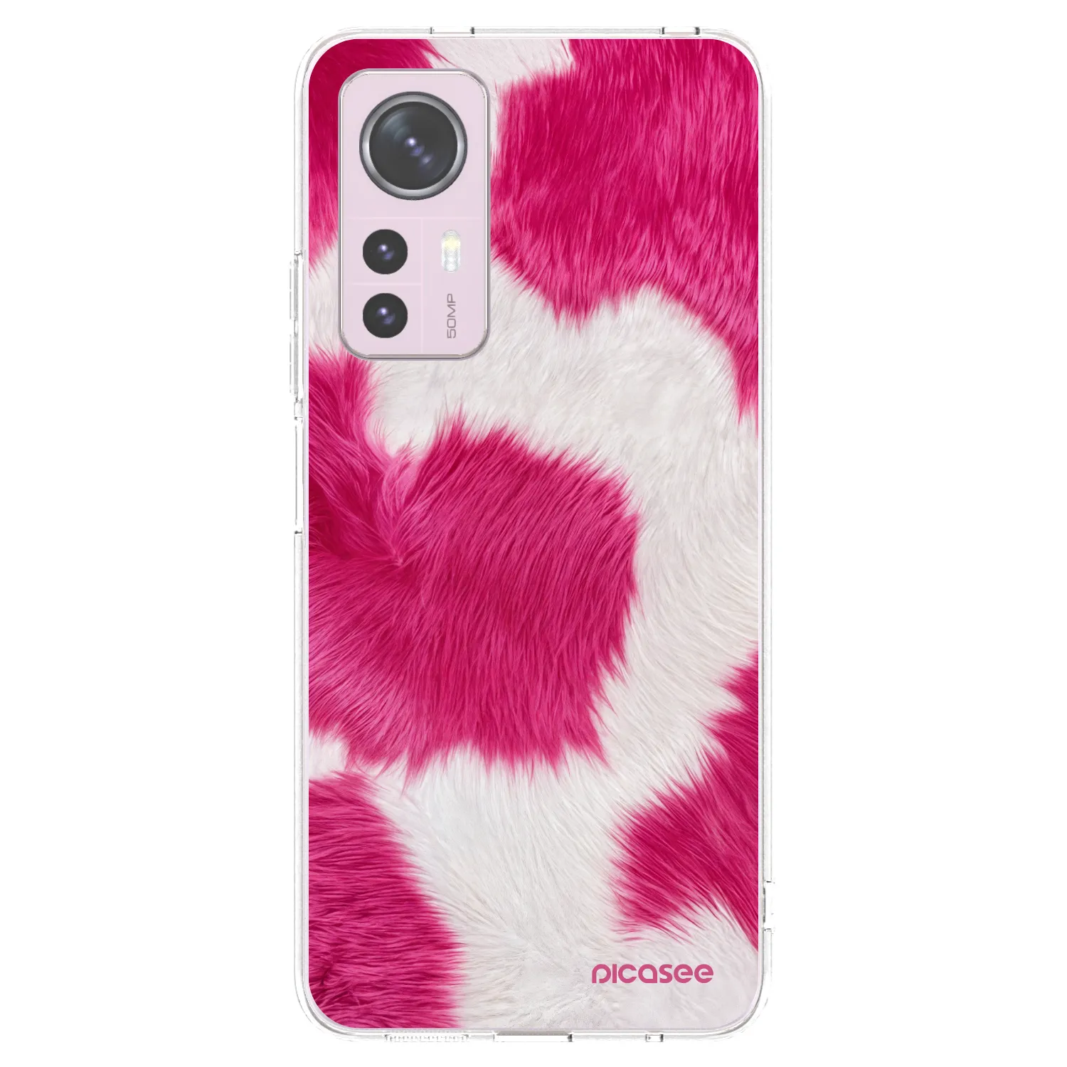 Picasee silikonový průhledný obal pro Xiaomi 12 - Pink Moo